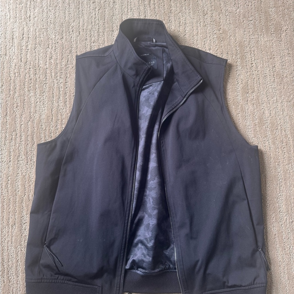 Men's large Kenneth Cole Black Vest